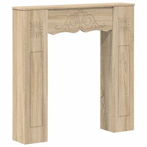vidaXL Takan kehys Sonoma-tammi 102 x 20 x 102 cm Tekninen puu