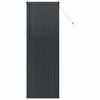 vidaXL Venetsialaiset Verhot Musta 220 x 75 cm Alumiini