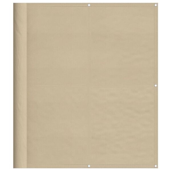 vidaXL Parvekesuoja beige 120x1000 cm 100% polyesteri Oxford kangas