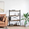 vidaXL Kirjahylly Savup&auml;hkin&auml; 80 x 30 x 120 cm Tekninen puu