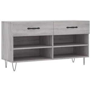 vidaXL Kenk&auml;penkki harmaa Sonoma 102x35x55 cm tekninen puu