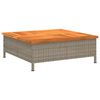 vidaXL Aurinkovarjon jalustasuoja harmaa 70x70x25 cm PR ja akasiapuu