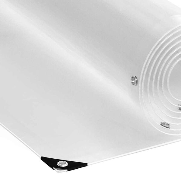 vidaXL kirkas suojapeite silmukoilla 1x2 m PVC