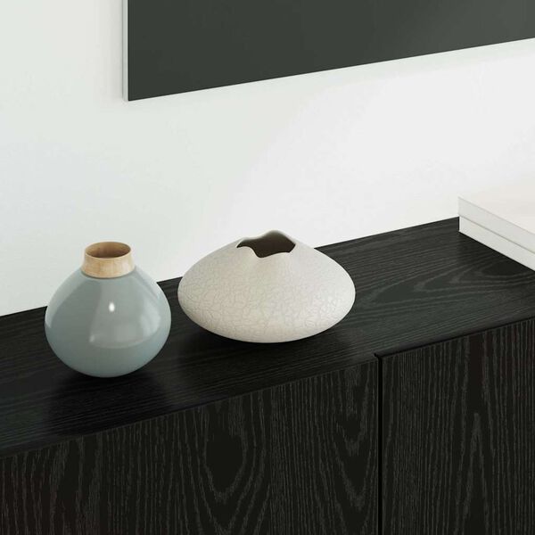 vidaXL TV-sein&auml;yksikk&ouml; 5 pcs Musta tammi. Tekninen puu