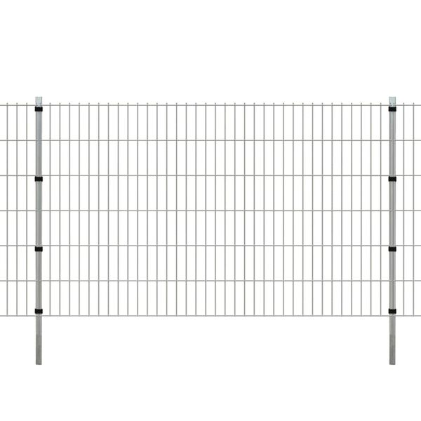 vidaXL Aitatolpat 10 kpl hopea 170 cm galvanoitu ter&auml;s