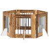 vidaXL Koiraportti jaloilla 6 pcs Vanha puu 60 x 60 cm Tekninen puu