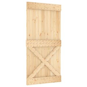 vidaXL Liukuovi NARVIK Luonnollinen ja musta 100 x 210 cm (213,5 cm)