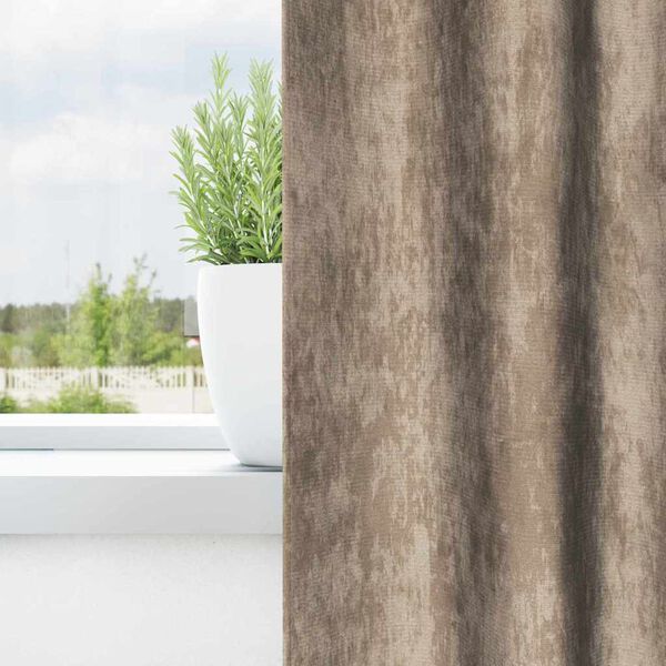 vidaXL Samettiverhot verhoilla 2 pcs Samppanja 140 x 140 cm Sametti