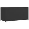 vidaXL Puutarhan s&auml;ilytyslaatikko musta 120 x 50 x 60 cm polyrottinki