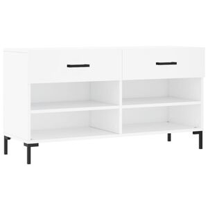 vidaXL Kenk&auml;penkki valkoinen 102x35x55 cm tekninen puu