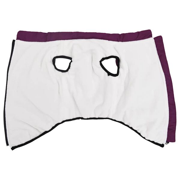 vidaXL Koiran takki valjailla vedenpit&auml;v&auml; heijastava violetti L44