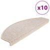 vidaXL Porrasmatot 10 kpl 65x24x4 cm harmaanruskea puolipy&ouml;re&auml; suuri