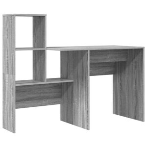 vidaXL P&ouml;yt&auml; Harmaa Sonoma Tekninen puu 131,5 x 50 x 106,5 cm
