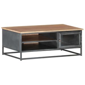 vidaXL Sohvap&ouml;yt&auml; harmaa 90x50x35 cm t&auml;ysi akaasiapuu