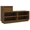 vidaXL Kenk&auml;kaappi hunajanruskea 110x34x61 cm t&auml;ysi m&auml;nty