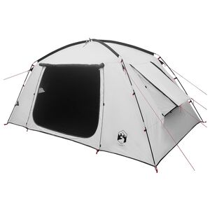 vidaXL M&ouml;kki teltta Valkoinen Mustoutus 400 x 210 x 180 cm Polyesteri