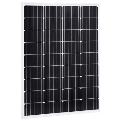 vidaXL Aurinkopaneelit 2kpl 100 W yksikiteinen alumiini ja turvalasi