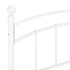 vidaXL S&auml;ngynrunko valkoinen metalli 140x200 cm