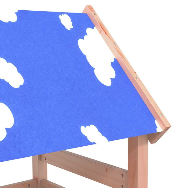 vidaXL Leikkitorni Ruskea 110,5 x 52,5 x 215cm Massiivinen Douglas-puu