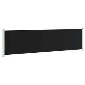 vidaXL Sis&auml;&auml;nvedett&auml;v&auml; terassin sivumarkiisi 600x160 cm musta