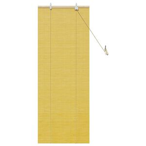 vidaXL Rullaverho verhoilla Keltainen 60 x 160 cm Bambu