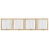 vidaXL Koiraportti jaloilla 4 pcs Sonoma-tammi 100 x 100 cm