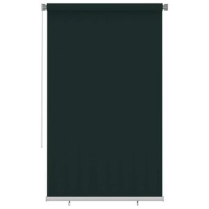 vidaXL Rullaverho ulkotiloihin 145(L)x230(K) cm tummanvihre&auml; HDPE