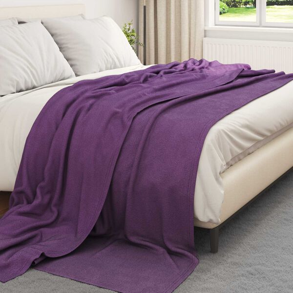 vidaXL Heittop&auml;&auml;llys 24 pcs Violetti 270 x 240 cm Fleese