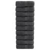 vidaXL Premium-pesupyyhkeet SOLUND 10 kpl antrasiitti 30x30cm 600gsm
