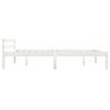 vidaXL S&auml;ngynrunko valkoinen t&auml;ysi m&auml;nty 140x200 cm