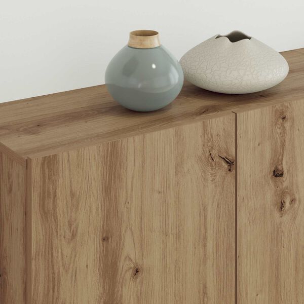 vidaXL TV-kaappi Sein&auml;kiinnitett&auml;v&auml; 4 pcs Artisan tammi Tekninen puu