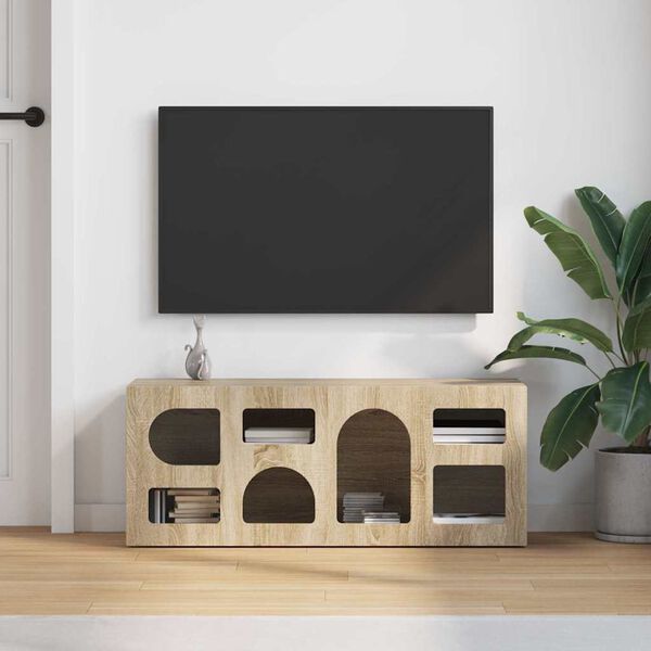 vidaXL TV-kaappi Sonoman tammi 100 x 35 x 40 cm Tekninen puu
