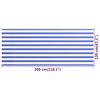 vidaXL Parvekkeen suoja sininen ja valkoinen 120x300 cm HDPE