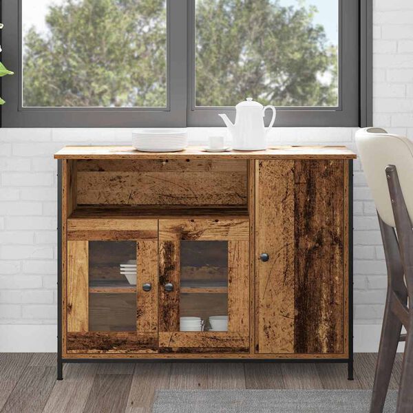 vidaXL Sivup&ouml;yt&auml; Vanha puu 100 x 35 x 75 cm