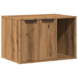 vidaXL Kissanhiekkalaatikon kotelo tammi 60x40x40 cm tekninen puu