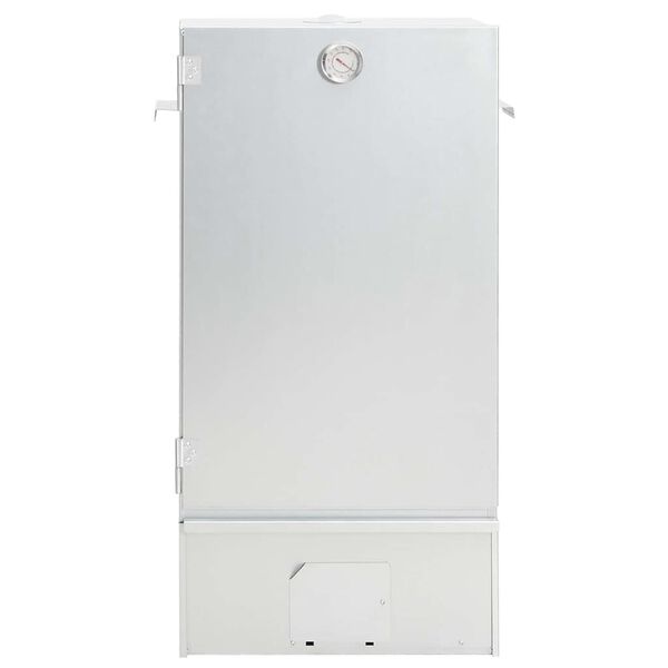 vidaXL BBQ Savustinuuni puulastuilla 44,5x29x83 cm galvanoitu ter&auml;s