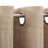 vidaXL Pellavamaiset pimennysverhot renkailla 2 kpl beige 140x175 cm