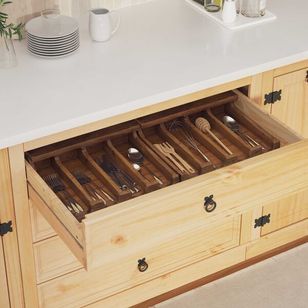 vidaXL Laatikko Ruskea 36 x 30 x 10 cm Kiinte&auml;&auml; mahonkipuuta