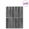 vidaXL Suorakulmainen laatta 10 pcs Harmaa 29 x 23 x 0,08 cm
