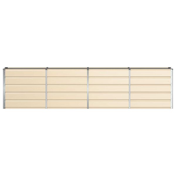 vidaXL Kukkalaatikko Ivoori 160 x 40 x 75 cm Ter&auml;s