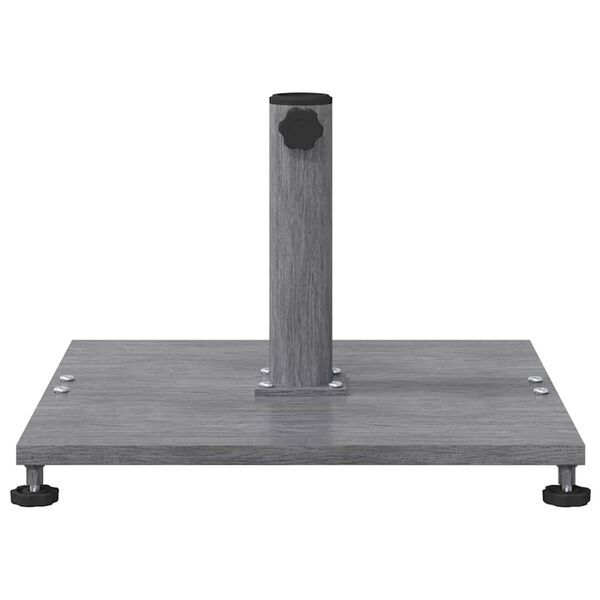 vidaXL Päivänvarjonjalusta Tumma harmaa puujäljitelmä 45 x 45 x 31 cm