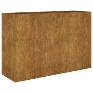vidaXL Korotettu kukkalaatikko 120x40x80 cm Corten teräs