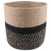 vidaXL Kasviruukku Setti 2 kpl Luonnollinen ja musta &Oslash; 21 x 21 cm