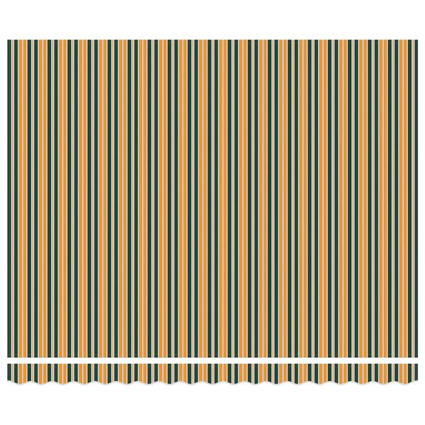 vidaXL Aurinkovarjo Vihre&auml; ja keltainen 400 x 300 x 165 cm