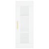 vidaXL Kaappi valkoinen 34,5x34x180 cm tekninen puu