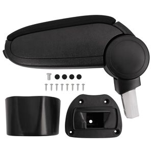 vidaXL Auton k&auml;sinoja musta 14,5x31,5x(30-48) cm ABS