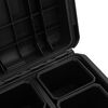 vidaXL Kannettava Flight Case Musta 56,5x34x16 cm PP
