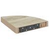 vidaXL Kelluvat kulmahyllyt 2 kpl tammi 25x25x3,8 cm MDF
