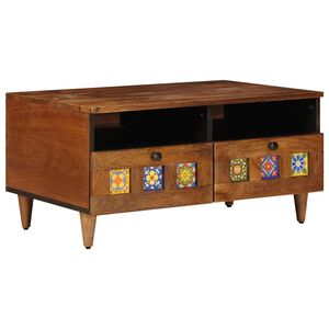 vidaXL TV-kaappi p&auml;hkin&auml;puu 70 x 33 x 46 cm Kiinte&auml; mango puu