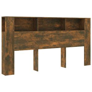 vidaXL S&auml;ngynp&auml;&auml;ty s&auml;ilytystilalla savutammi 200x18,5x104,5 cm